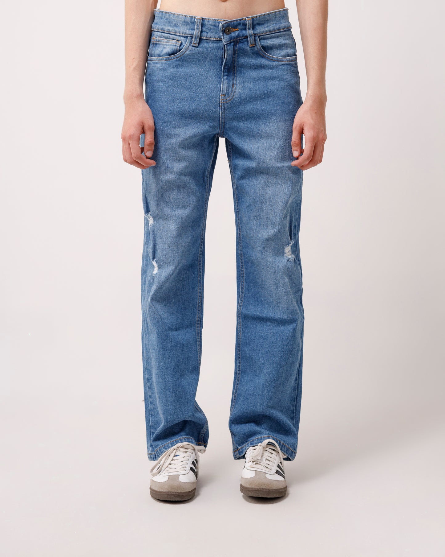 Relaxed Straight-Leg Jeans