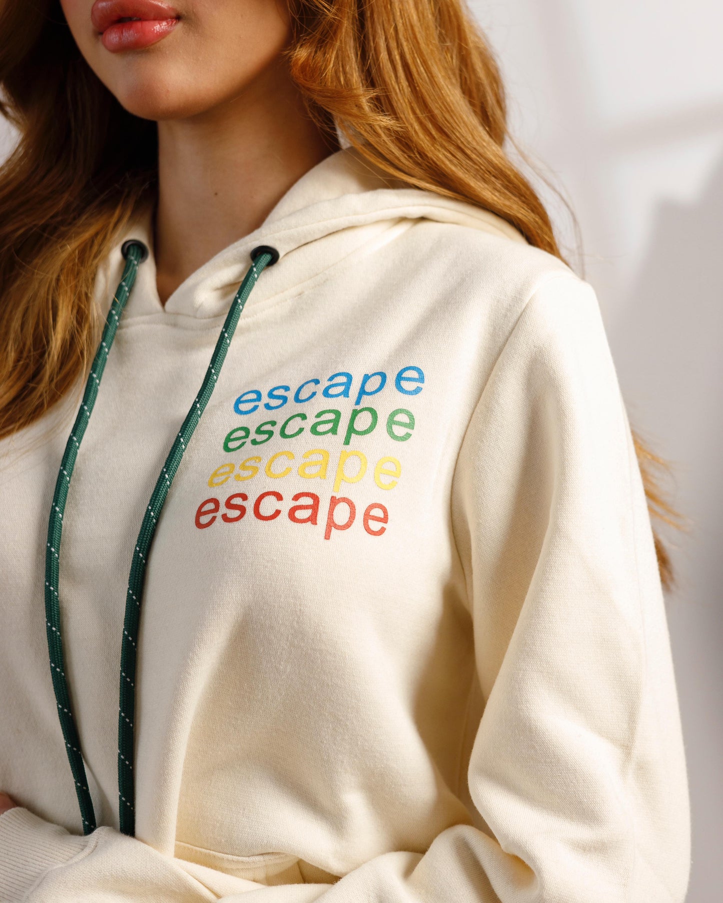 Hoodie with Printed Slogan