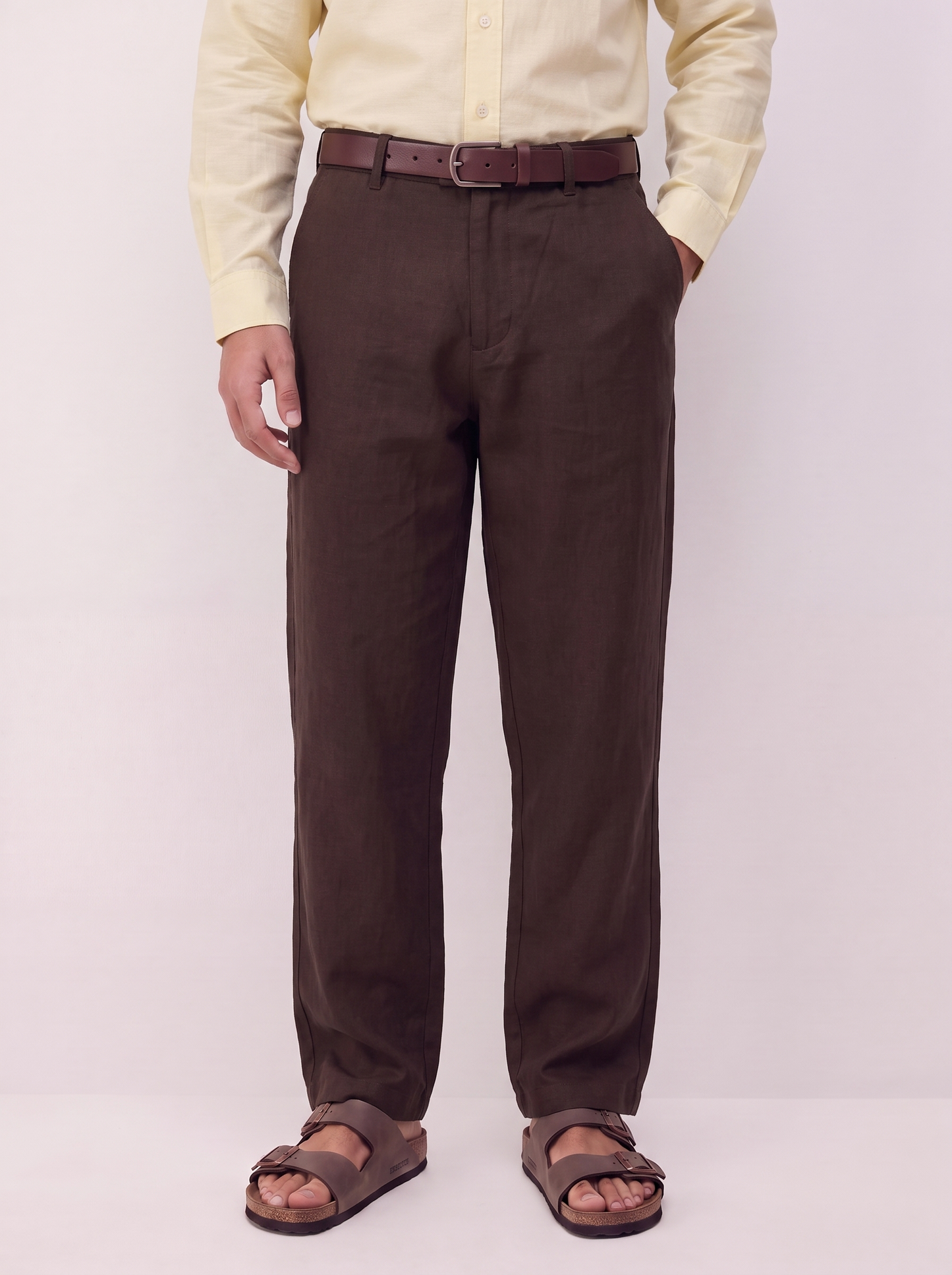 Linen Blend Relaxed Pants