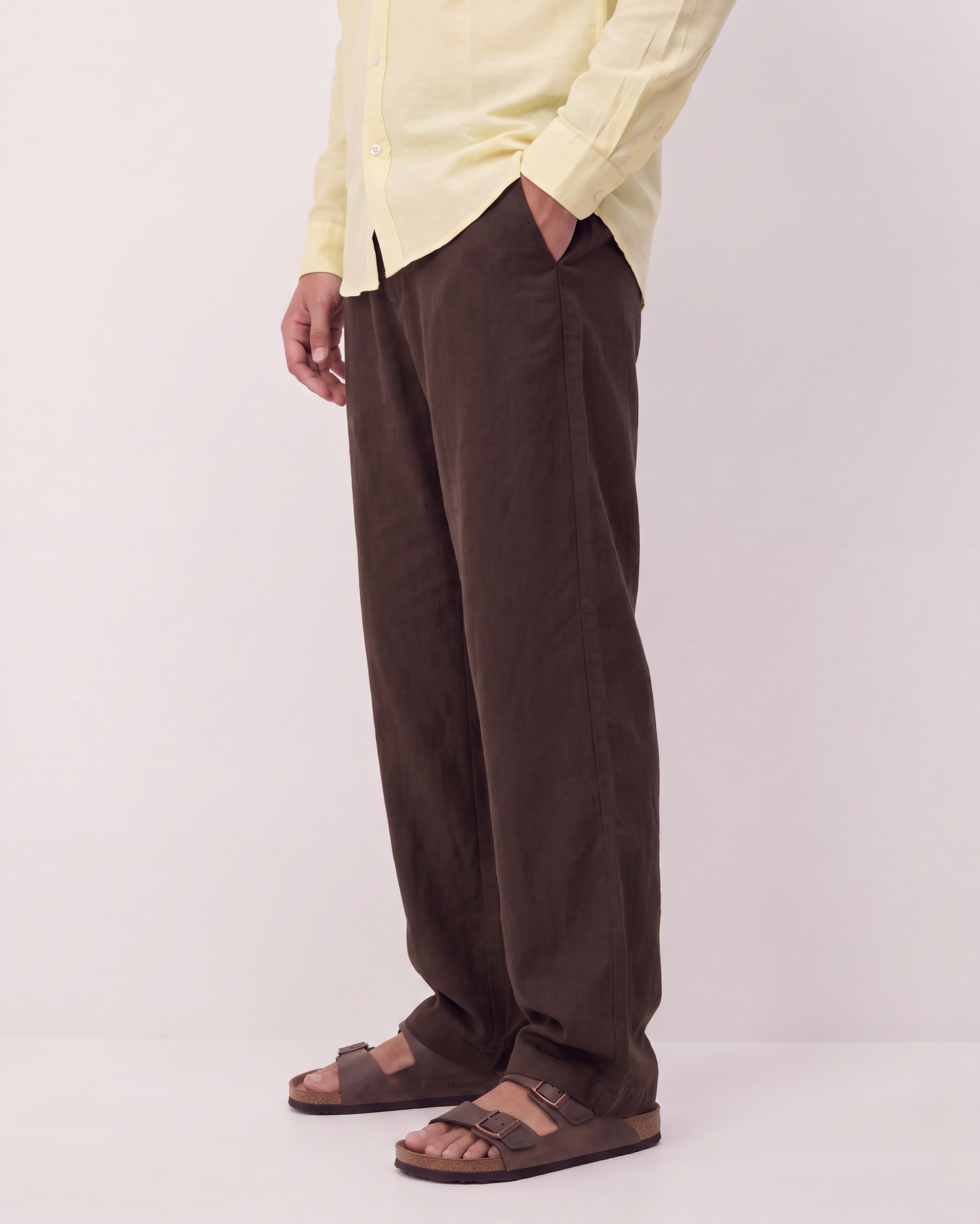 Linen Blend Relaxed Pants