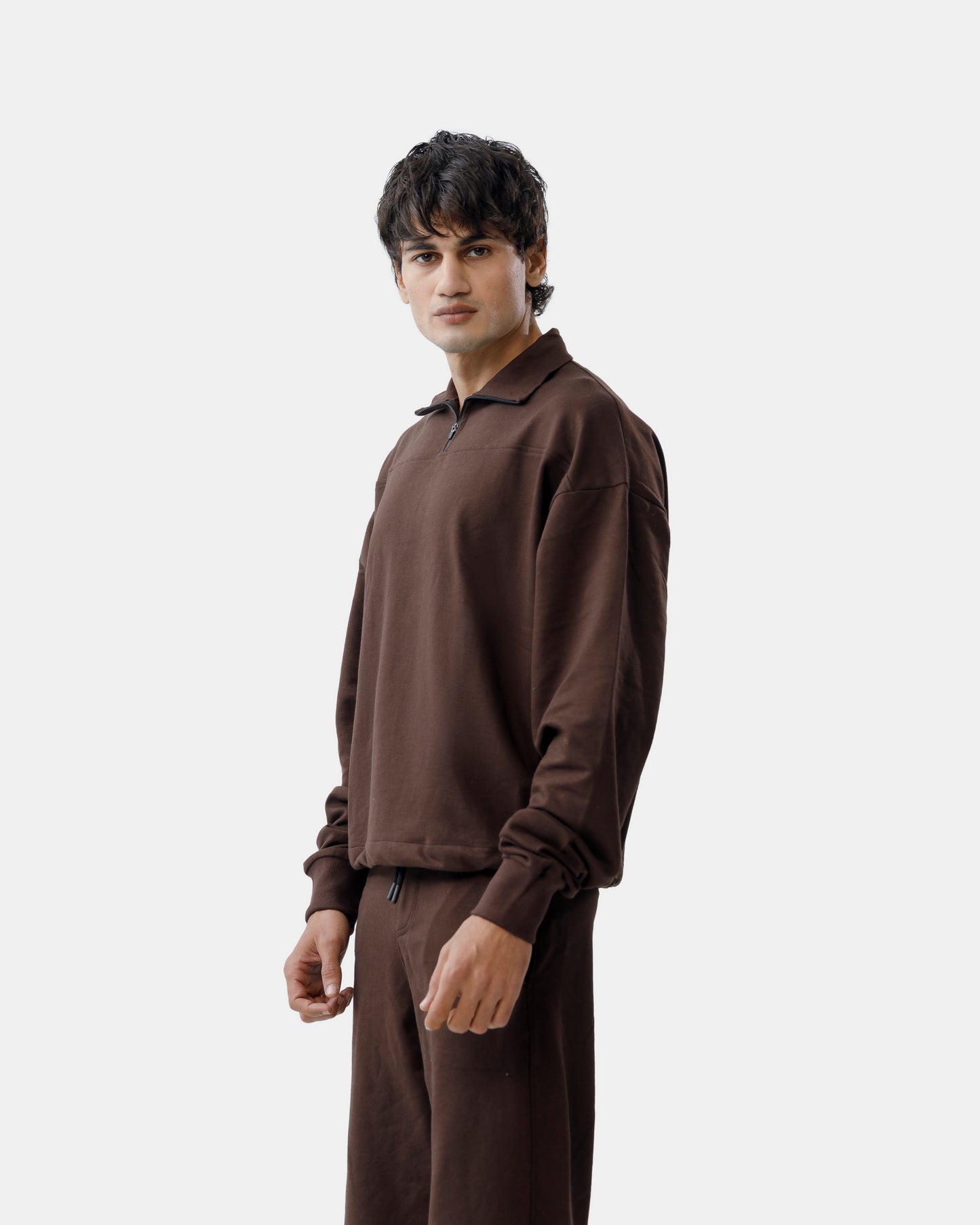 Half Zip Sweatshirt with Pants