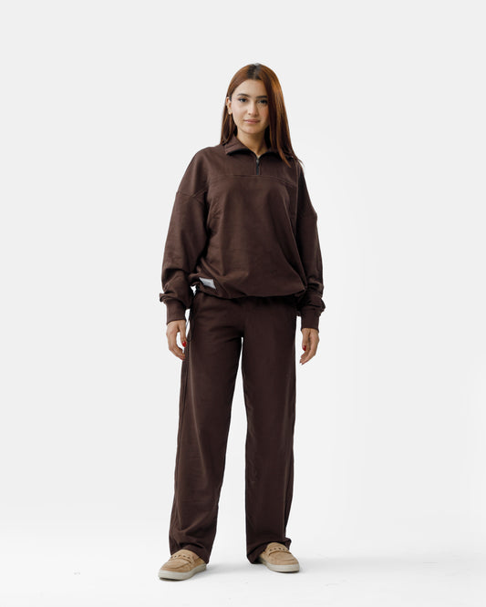 Half Zip Sweatshirt with Pants