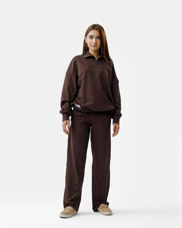 Half Zip Sweatshirt with Pants