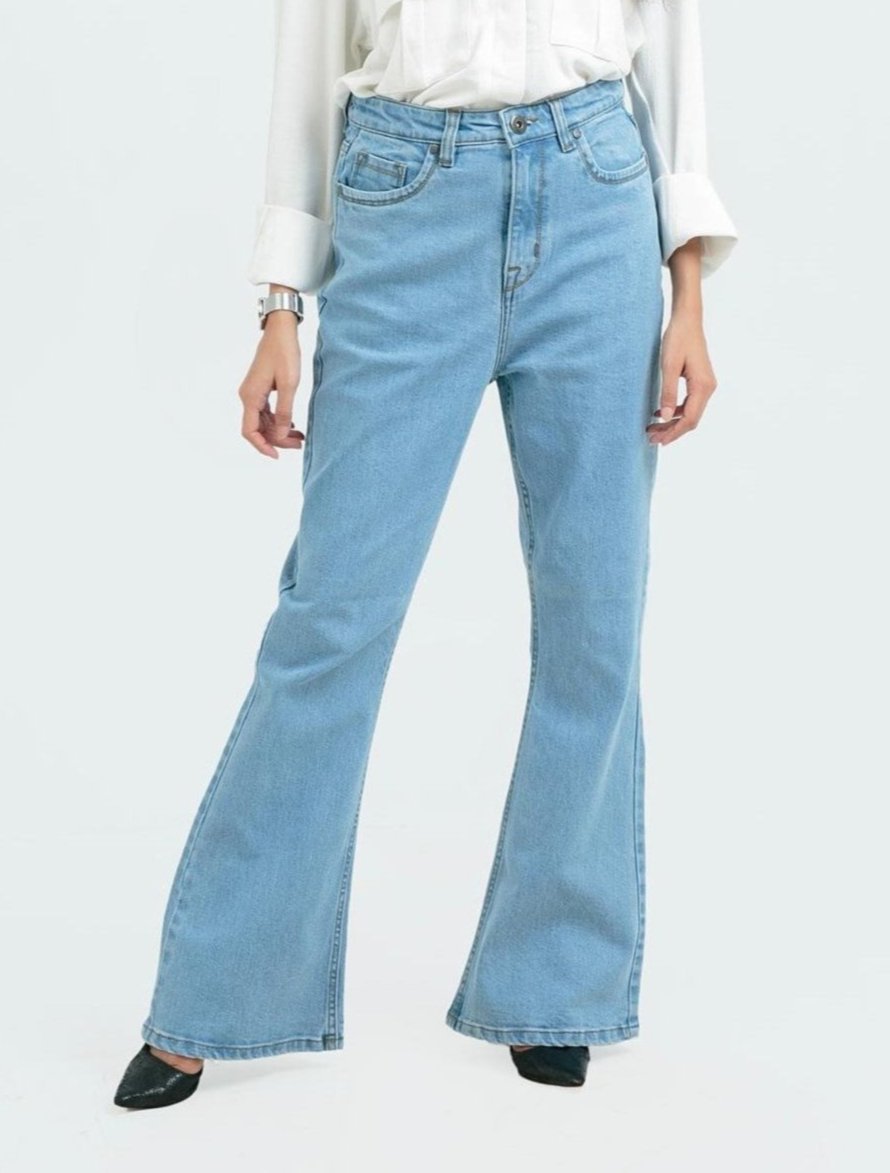 High-Waist Flare Jeans